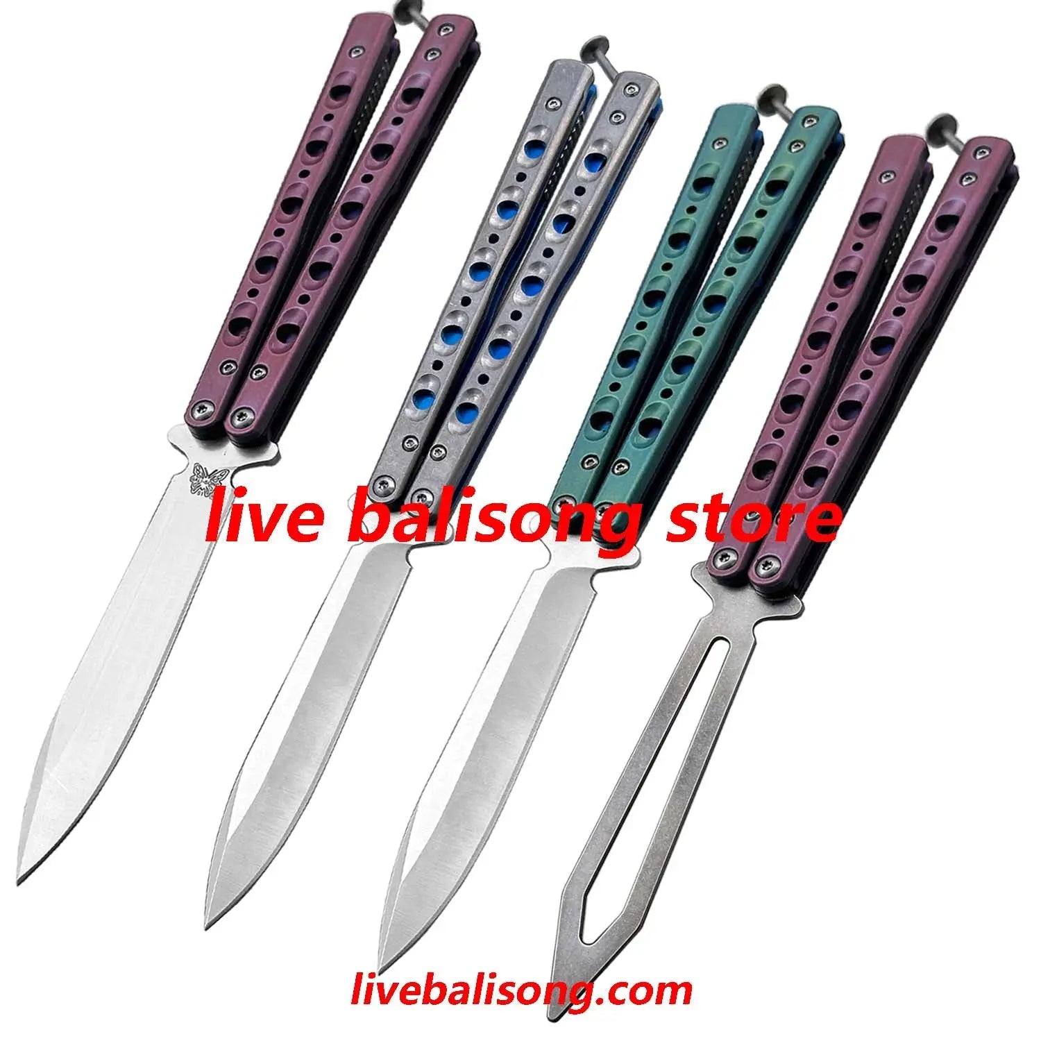 Theone BM51 V3 Balisong Clone Titanium Handle livebalisong