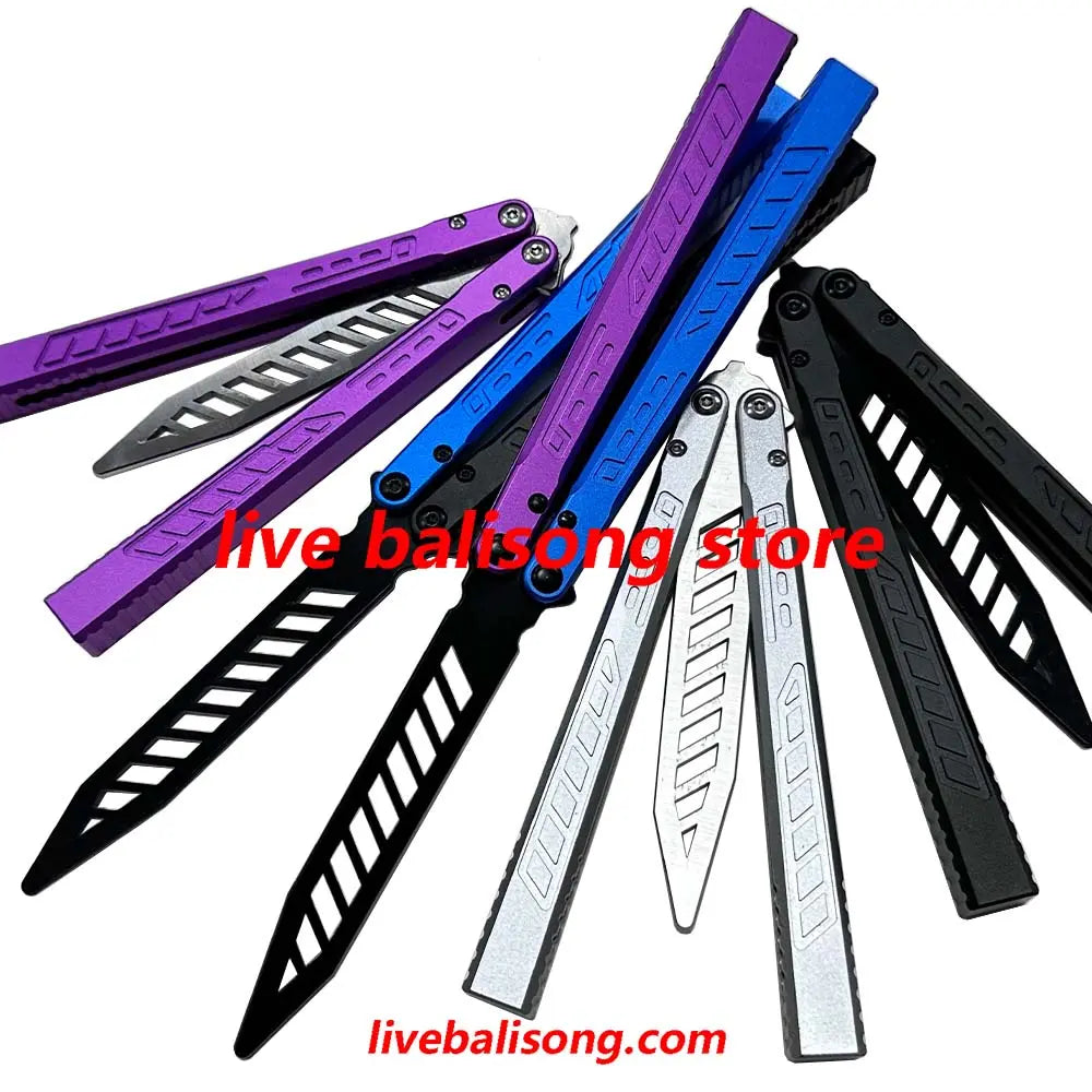 Theone Falcon Original Balisong 6061 Aluminum Handle Bushings System livebalisong