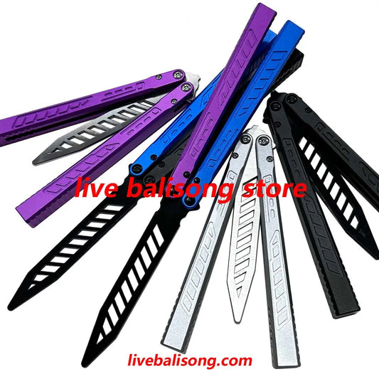 Theone Falcon Original Balisong 6061 Aluminum Handle Bushings System livebalisong