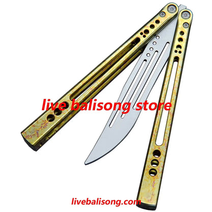 Theone Gale Balisong Trainer Clone Titanium Handle livebalisong