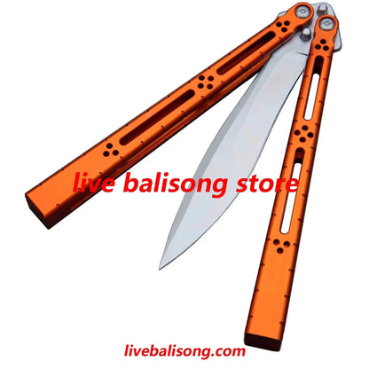 Theone HOM Basilisk Balisong Clone 7075 Aluminum Handle livebalisong