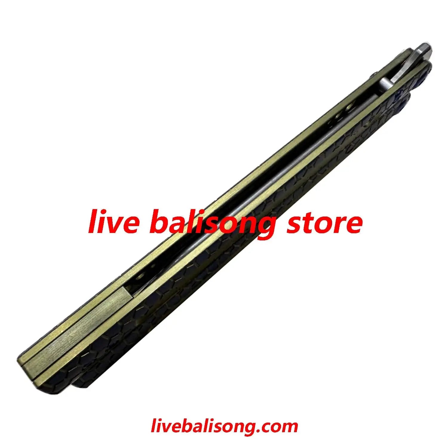 Theone Python Balisong Clone Titanium Handle Damascus Blade livebalisong