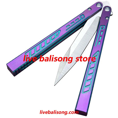 Theone Titanium Falcon Original Balisong livebalisong