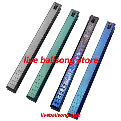 Theone Tsunami Balisong Clone Titanium Channel Handle livebalisong